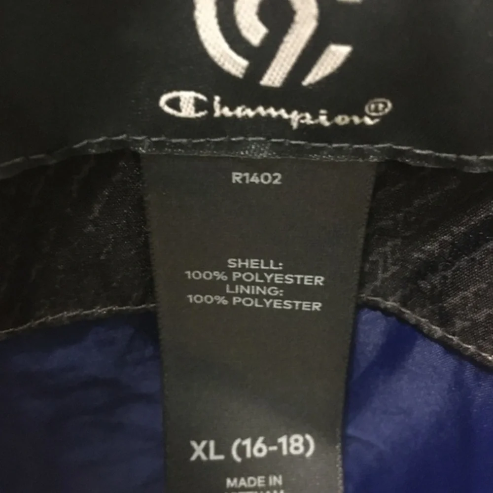 Champion jacket Wind breaker rain Jacket. Size- XL 16-18